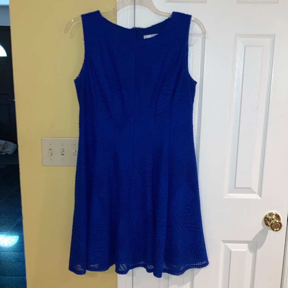 Blue Sleeveless Dress - size 14